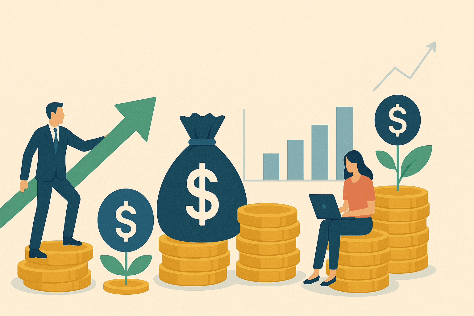 The Enduring Force of Dividend Reinvestment: Cultivating Wealth over Time - Dividend investing guide illustration